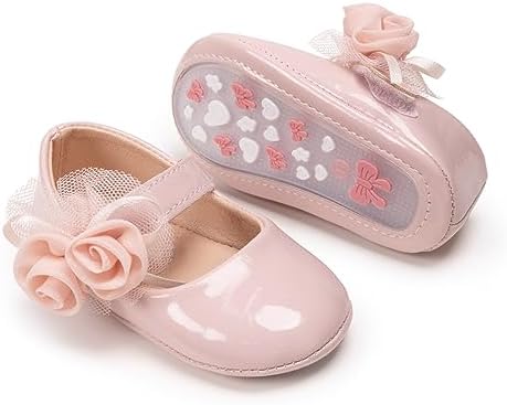 Meckior Infant Baby Girls Soft Sole Bowknot Princess Wedding Dress Mary Jane by Meckior