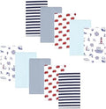 Luvable Friends Hudson Baby Flannel Burp Cloths 10pk, Coastal Lighthouse by Luvable+Friends