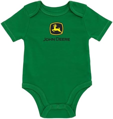 John Deere Farm Animals Tractor Truck Baby 5 Pack Short Sleeve Bodysuits - Image 4
