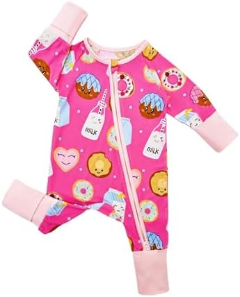 Bow Dream Bamboo Pajamas for Baby, Rayon Sleeper Romper Jumpsuit Outfit | 93% - Image 2