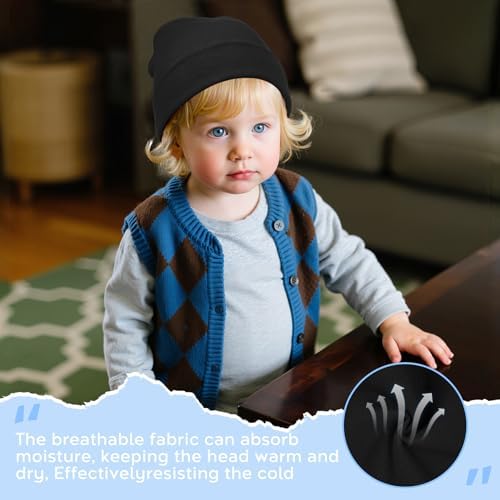 Zando Baby Beanie Newborn Hats Infant Toddler Seamless Warm Soft Knit Cap - Image 4