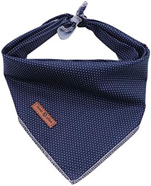 Lionet Paws Dog Bandana for Small Medium Large Dogs, Cat Kerchief Blue DOIT by lionetpaws