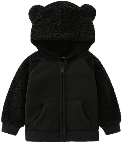 Toddler Winter Coats Baby Boys Girls Fuzzy Sherpa Fleece Jackets by YAGATA