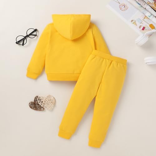 YOUNGER TREE Baby Clothes for Girls Boy Solid Color Hoodie and Sweatpants - Image 3