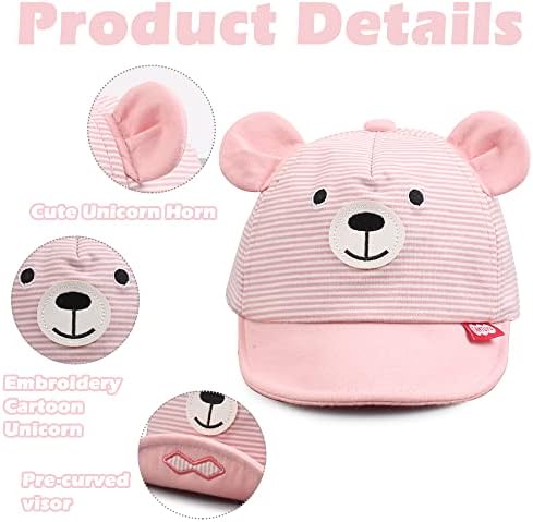 JANGANNSA Baby Duck Cap Infant Kids Sun Hat Bear Cute Cartoon Caps Spring Summer - Image 3