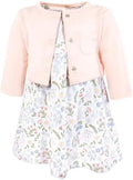 Hudson Baby Infant and Toddler Girls Cotton Dress and Cardigan Set by HudsonBaby