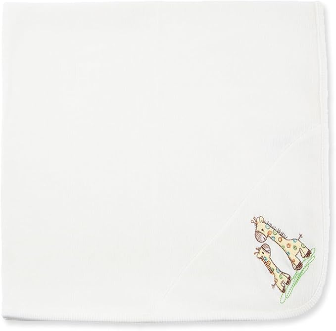 Little Me Blankets for Baby Boys' Giraffe Swaddling Receiving Blanket, 30 x 27 - Image 3