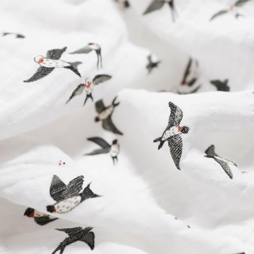 Little Unicorn 100% Natural Organic Cotton Muslin Swaddle Blanket 2 Pack | - Image 3