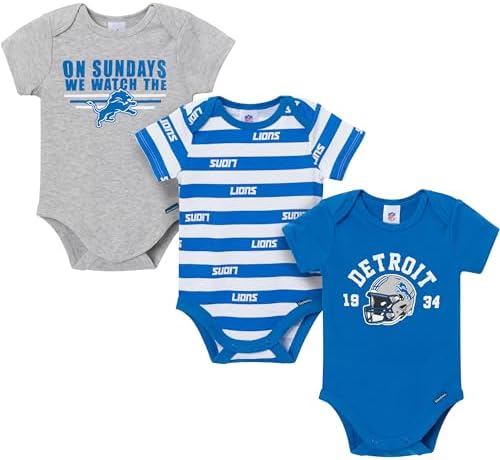 Gerber NFL Baby Boys 3-Pack Onesie Bodysuit by Gerber