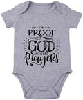 listery I'M Proof That God Answers Prayers Baby Bodysuit Baby Religious Infant by listery