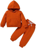 Happy Town Baby Fall Outfits for Girl Boy Long Sleeve Hoodie Top and Long by HappyTown