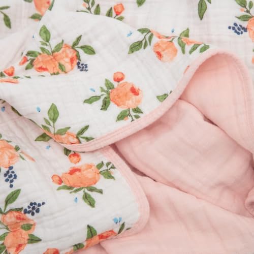 Little Unicorn Muslin Quilt Blanket | 100% Cotton Soft Multi-Layered Muslin - Image 3