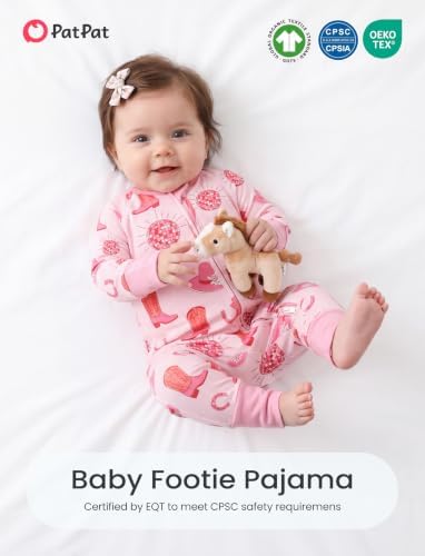 PATPAT Organic Cotton Baby Footie Pajamas - Image 2