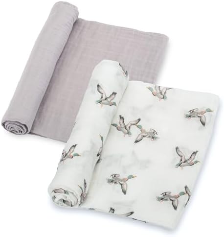 LollyBanks Baby Swaddle Blankets 2 Pack, 100% Cotton Muslin Blankets 47 x 47 by LollyBanks