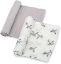 LollyBanks Baby Swaddle Blankets 2 Pack, 100% Cotton Muslin Blankets 47 x 47 by LollyBanks