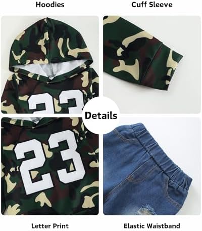 XUANHAO Baby Boy Clothes Toddler Outfits Hoodie Jeans Clothing 12 Months-5T - Image 5