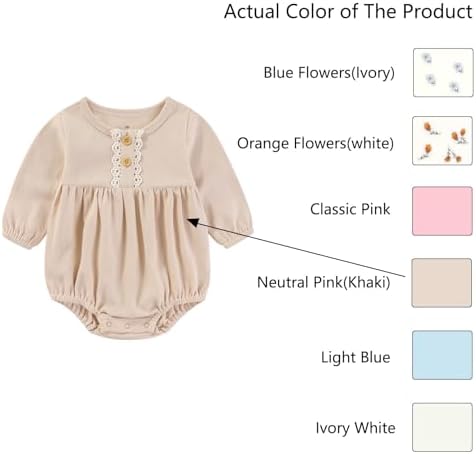 Ruliby Baby Girls Clothes Cotton Bubble Romper Summer Newborn Outfits | - Image 2