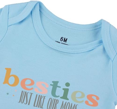 Besties Just Like Our Moms Baby Bodysuit Best Friend Baby Bodysuit Mom Besties - Image 4