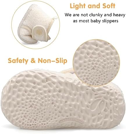 FEETCITY Baby Booties Girls Boys Infant Slippers First Walkers Shoes Warm Socks - Image 4