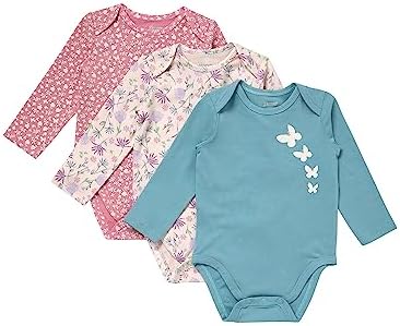 Hanes Baby Pure Comfort Long Sleeve Bodysuits, Infant Bodysuits, Boys & Girls by Hanes
