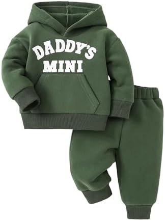 Toddler Baby Boy Fall Clothes Long Sleeve Hoodie Sweatshirts Pants Set Infant by Voonlie