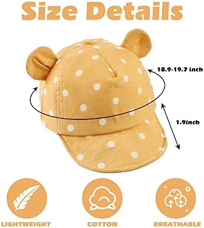 JANGANNSA Baby Duck Cap Infant Kids Sun Hat Bear Cute Cartoon Caps Spring Summer - Image 5