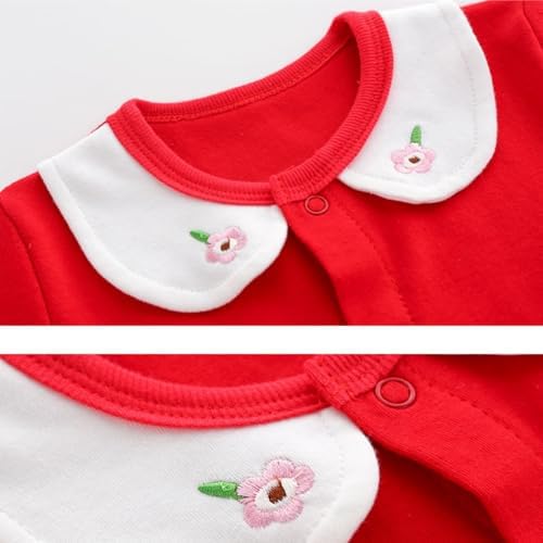 Infant Baby Girl Long Sleeve Romper Cotton Cute Style Newborn Toddler Jumpsuit - Image 3
