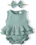 Renotemy Baby Girl Clothes Summer Rompers Cute Outfits Preemie-18 Months | by Renotemy
