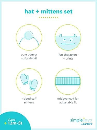 Simple Joys by Carter's Baby Hat and Mitten Set - Image 4