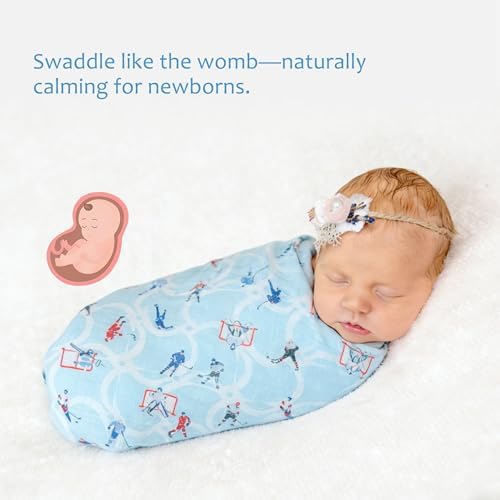 Baby Swaddle Blankets, Bamboo Muslin Receiving Blanket | 1-Pack, Lightweight & - Image 4