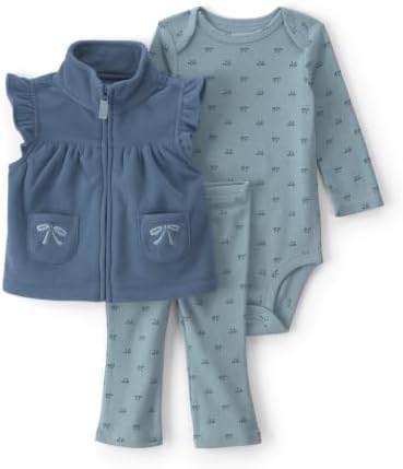 Carter's Baby Girls' 3-piece Bodysuit Pant Sets by Carters