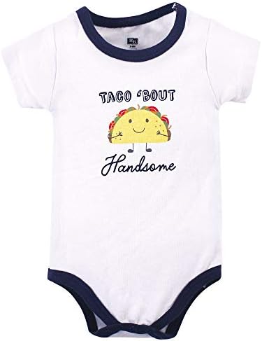 Hudson Baby Unisex Baby Cotton Bodysuit, Shorts and Shoe Set - Image 3