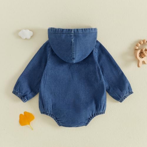 Douhoow Baby Boy Hooded Romper Long Sleeve Boy Plaid Hoodies Baby Jacket Infant - Image 3