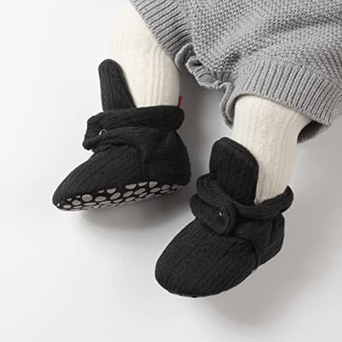 HsdsBebe Unisex Newborn Baby Cotton Booties Non-Slip Sole - Image 2