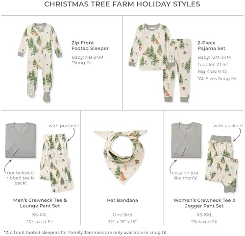 Burt's Bees Baby Matching Family Jammies, Organic Cotton, Holiday Pajamas - Image 2