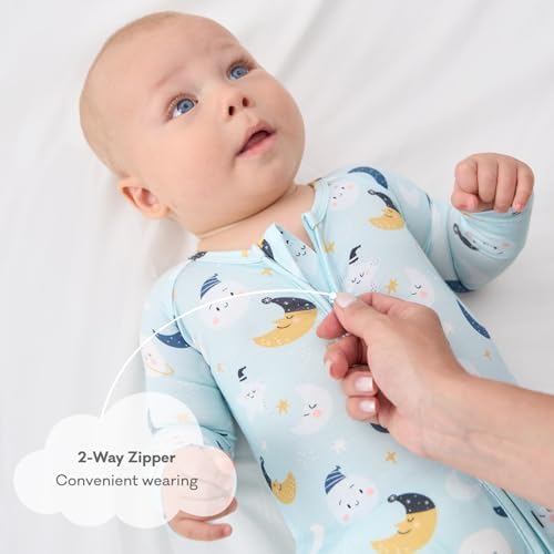 pureborn Baby Sleeper Viscose from Bamboo Zipper Footies Pjs 0-24 Months | - Image 5
