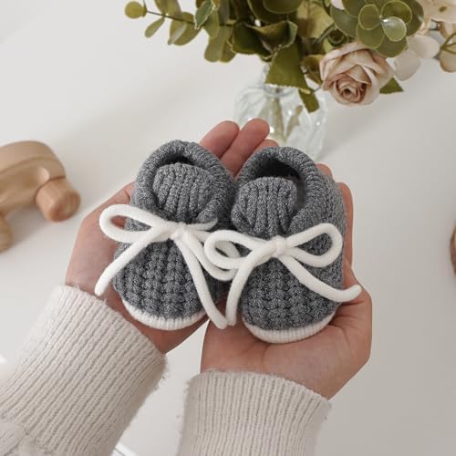 LAWKUL Baby Booties Knit Newborn Shoes - Image 2