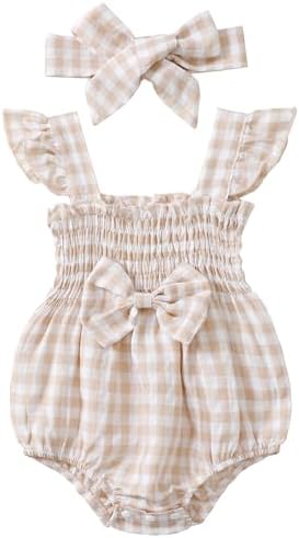Renotemy Baby Girl Clothes Summer Rompers Cute Outfits Preemie-18 Months | by Renotemy