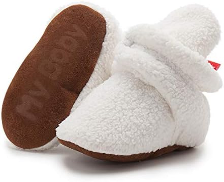 HsdsBebe Unisex Newborn Baby Cotton Booties Non-Slip Sole by HsdsBebe