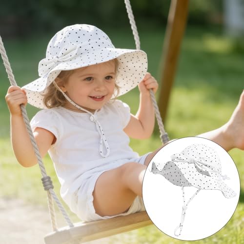 Baby Girl Sun Hat Kids Summer Beach Wide Brim Hats Toddler Bucket Hat - Image 2