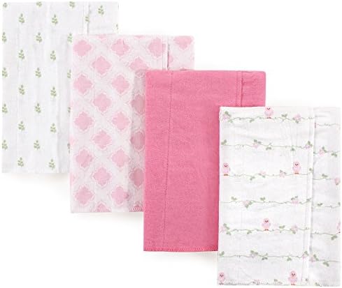 Luvable Friends Unisex Baby Cotton Flannel Burp Cloths, One Size - Image 2