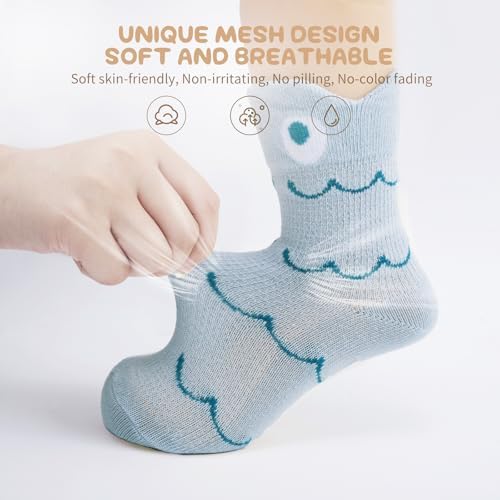 Aroveea Toddler Socks Non Slip Grip Ankle Baby 12 Pack - Image 2