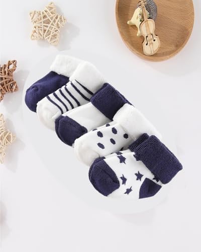 Baby Hats Mittens and Socks Set Soft Cotton Newborn Hat Glove - Image 6
