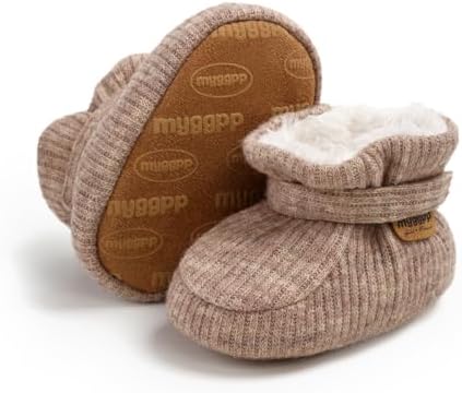 HsdsBebe Unisex Newborn Baby Cotton Booties Non-Slip Sole - Image 4