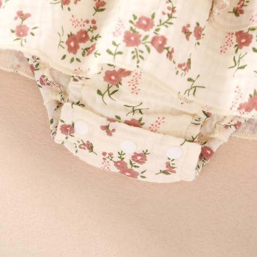 YOUNGER TREE Baby Girl Clothes Infant Summer Romper Dress Sleeveless Bodysuit - Image 6