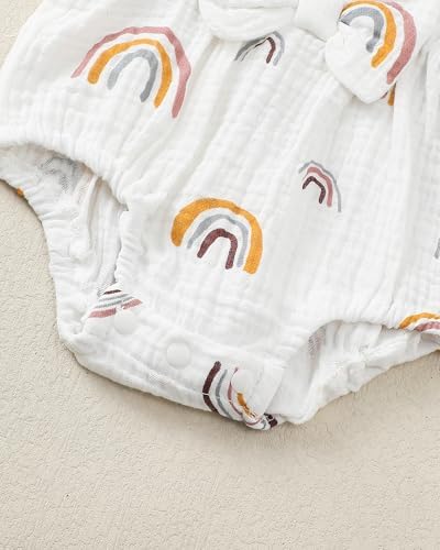 Renotemy Baby Girl Clothes Summer Newborn Girls Outfits Preemie-18Months - Image 5