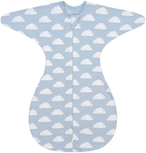 ZIGJOY Swaddle Sleep Sack 3-6 Months, 1.0 Tog Cotton Baby Swaddle Blanket by ZIGJOY