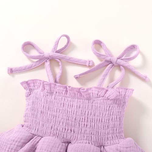 YOUNGER TREE Baby Girl Clothes Infant Summer Romper Dress Sleeveless Bodysuit - Image 4