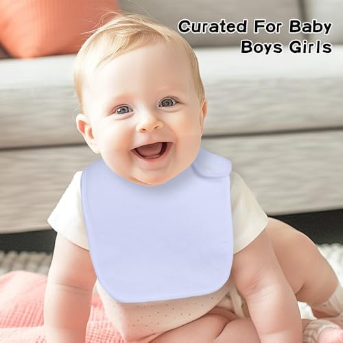 8 Pack Baby Bibs Unisex Adjustable - Image 7