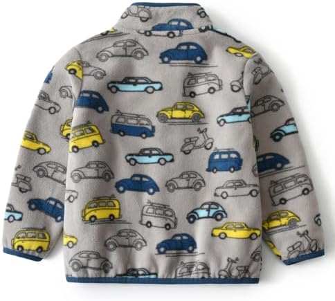 Toddler Boys Girls Fleece Jacket Lightweight Fall Spring 2-12 Years - Image 3